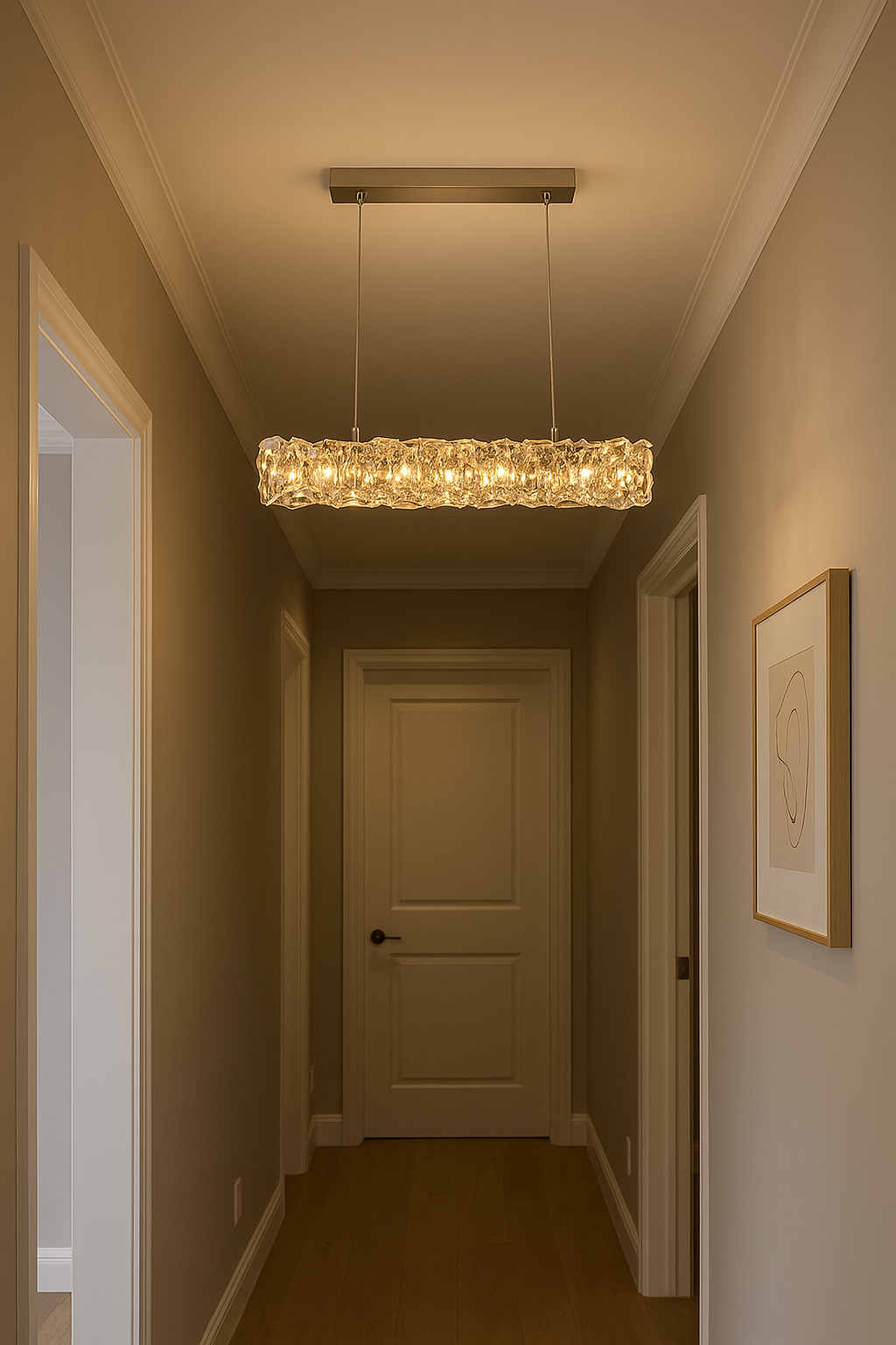 Élancé – Italian Minimalist Crystal Chandelier