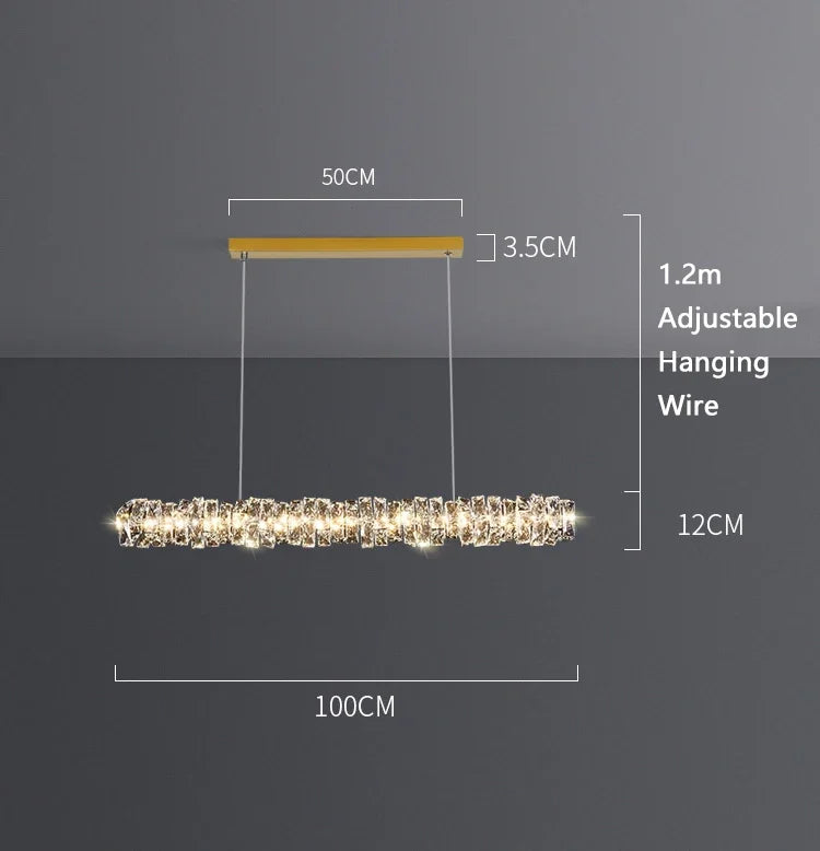 Élancé – Italian Minimalist Crystal Chandelier