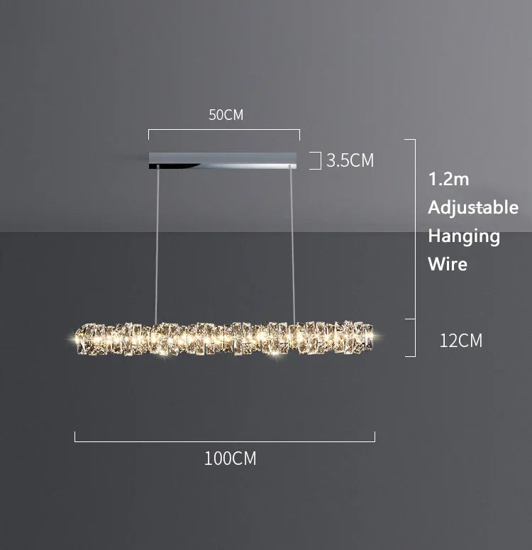 Élancé – Italian Minimalist Crystal Chandelier