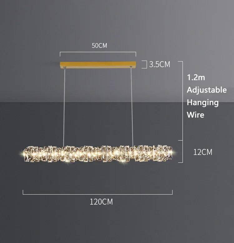 Élancé – Italian Minimalist Crystal Chandelier