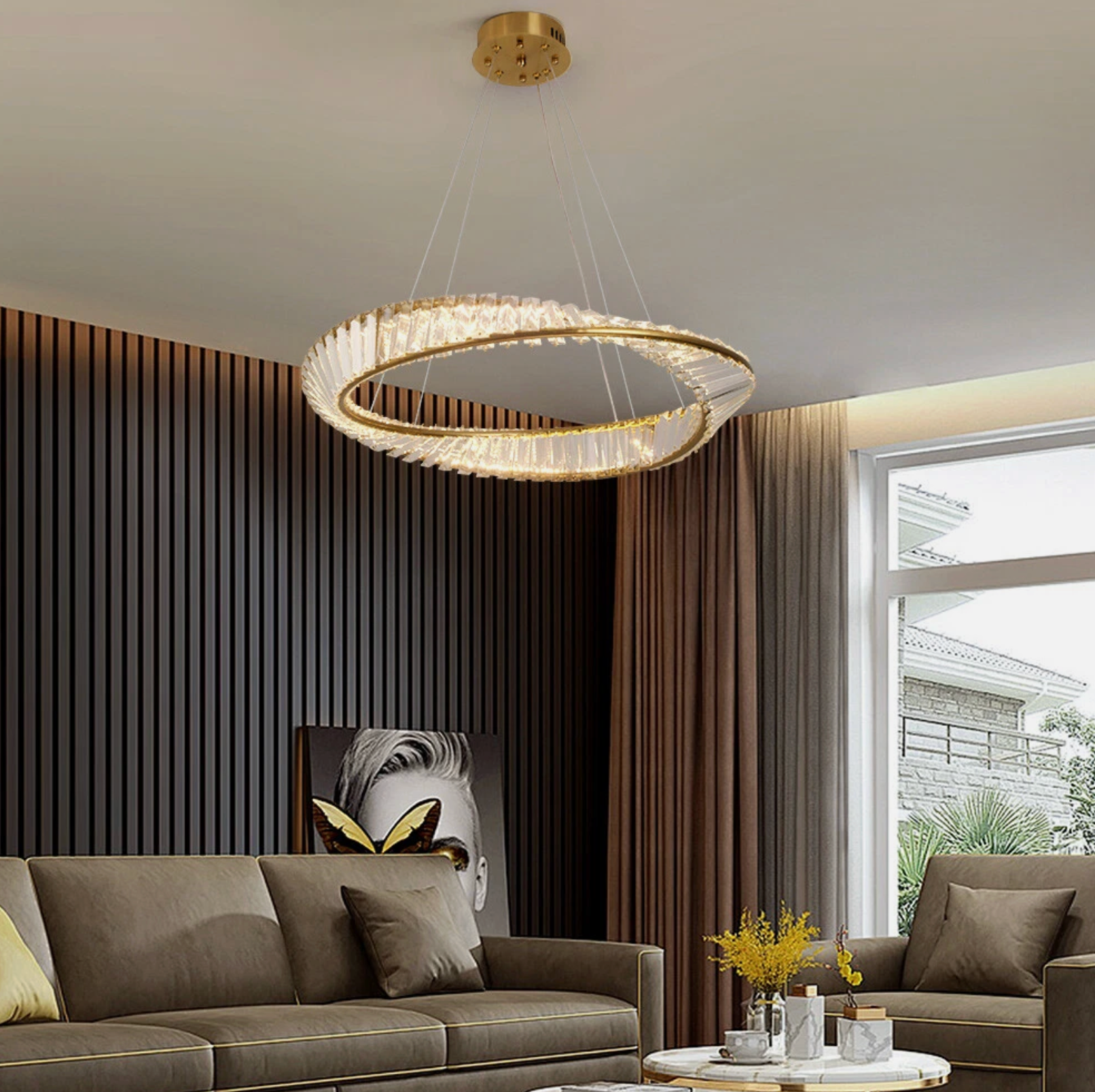 Lumière – Elegant LED Ring Chandelier