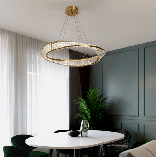 Lumière – Elegant LED Ring Chandelier