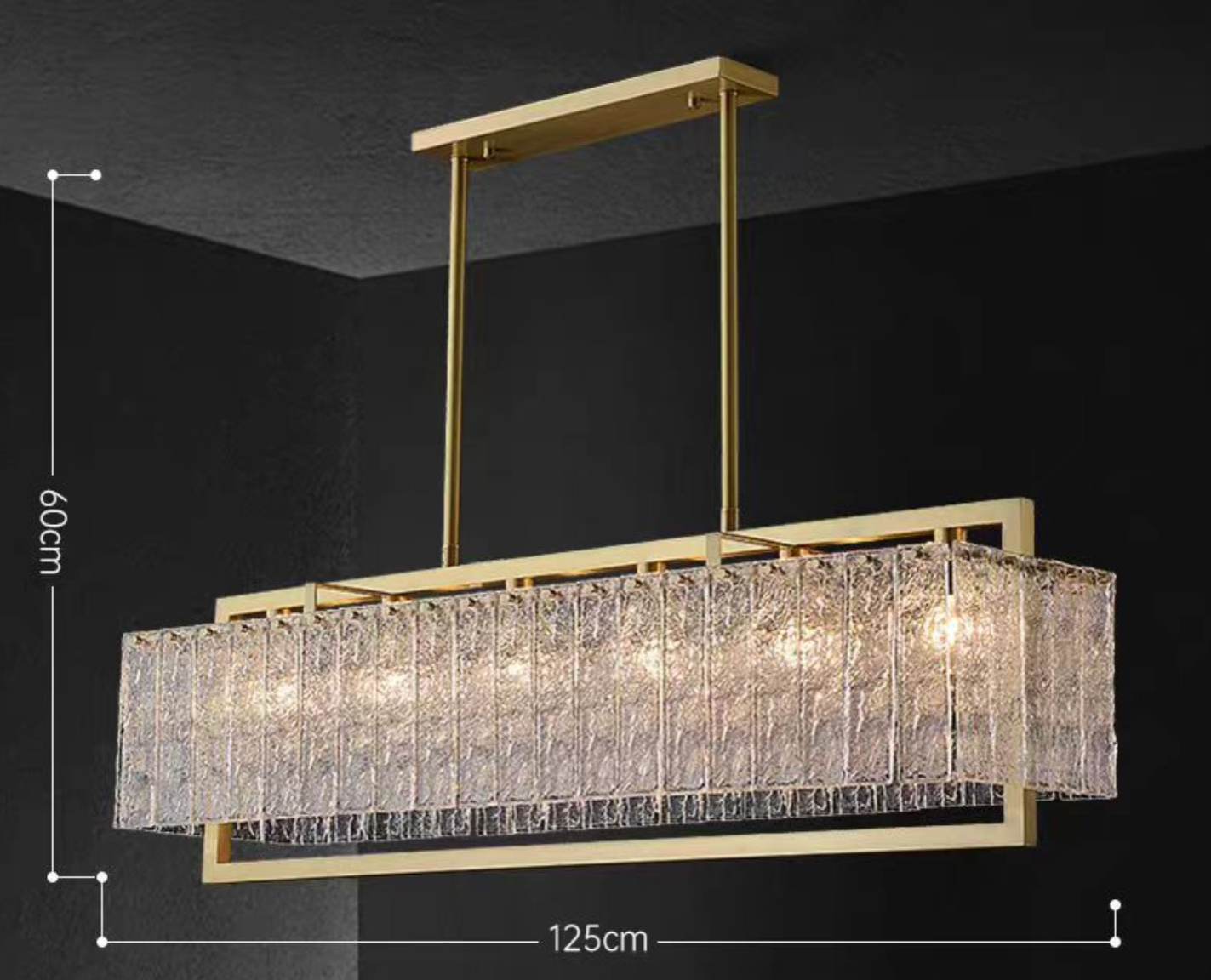 Clarté – All-Copper Glass Chandelier