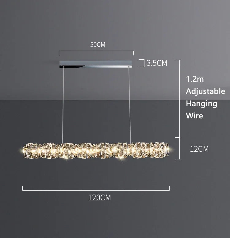 Élancé – Italian Minimalist Crystal Chandelier